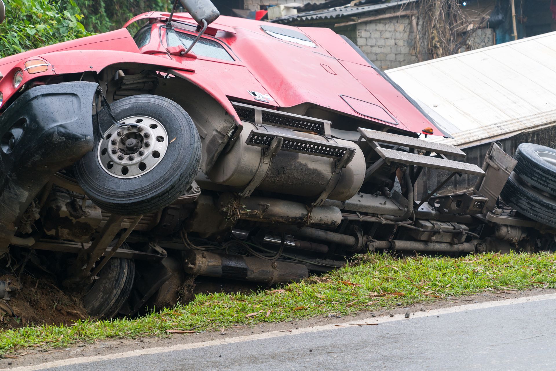 Truck Accidents Services — Damaged White Truck in Fairmont, WV Truck Accidents Services — Damaged White Truck in Fairmont, WV