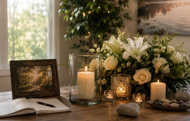 Cremation remembrance setting for cremation services Hellertown, PA.