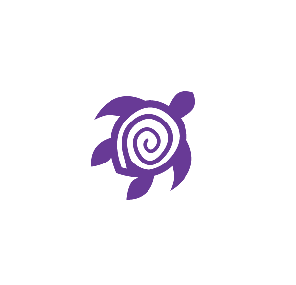 Chakra Inner Peace Energy Healing logo with turtle icon