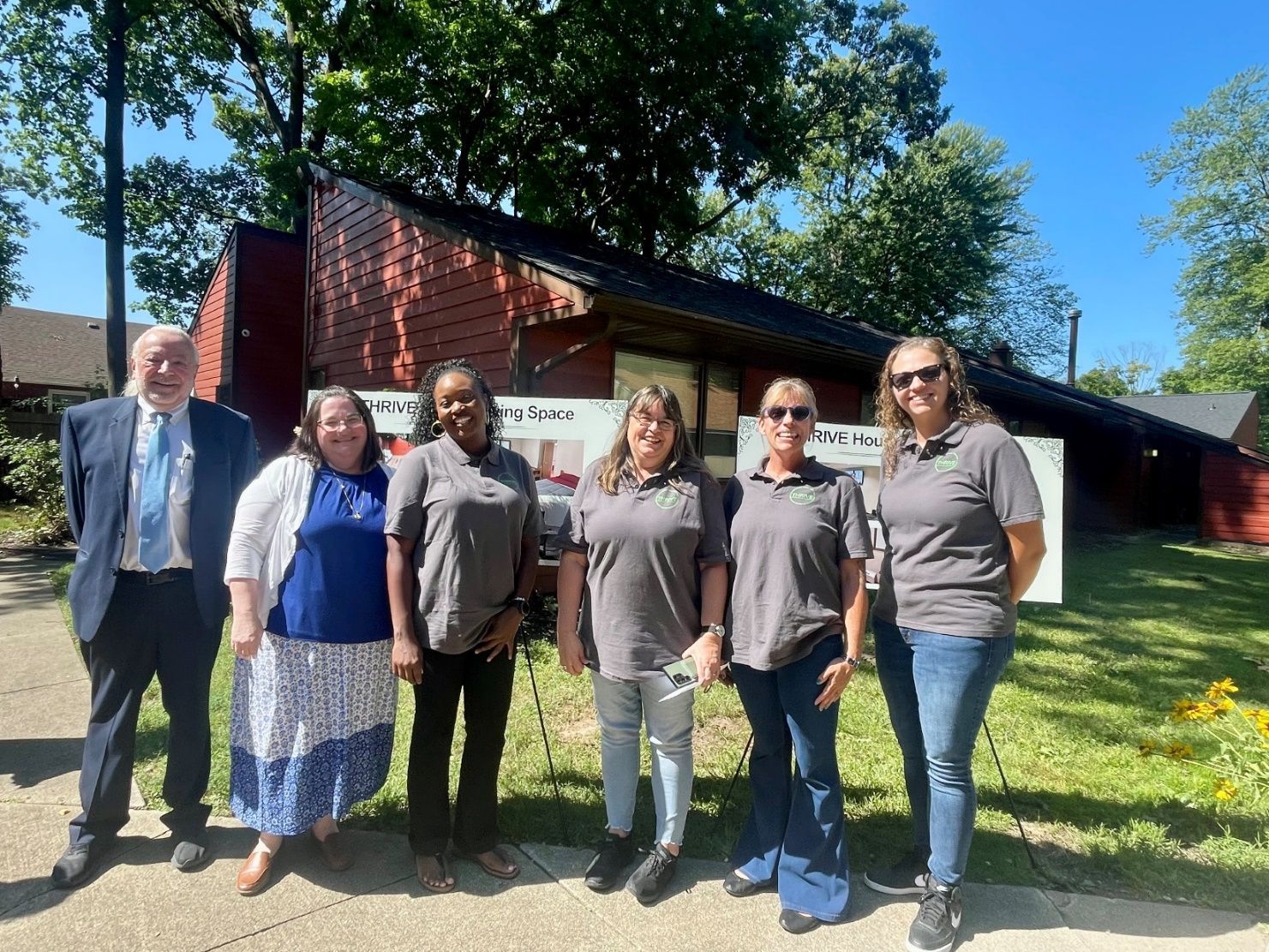 L to R: Dr. James Orlando, Dr. Debbie Walsh, Toyin Odunmbaku, Ruthann Paulus-Bland, Heather Bakeman-Bosecker, and Crystal Alwine L to R: Dr. James Orlando, Dr. Debbie Walsh, Toyin Odunmbaku, Ruthann Paulus-Bland, Heather Bakeman-Bosecker, and Crystal Alwine