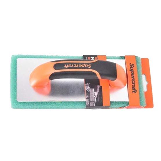 A supercraft trowel is in a package on a white background
