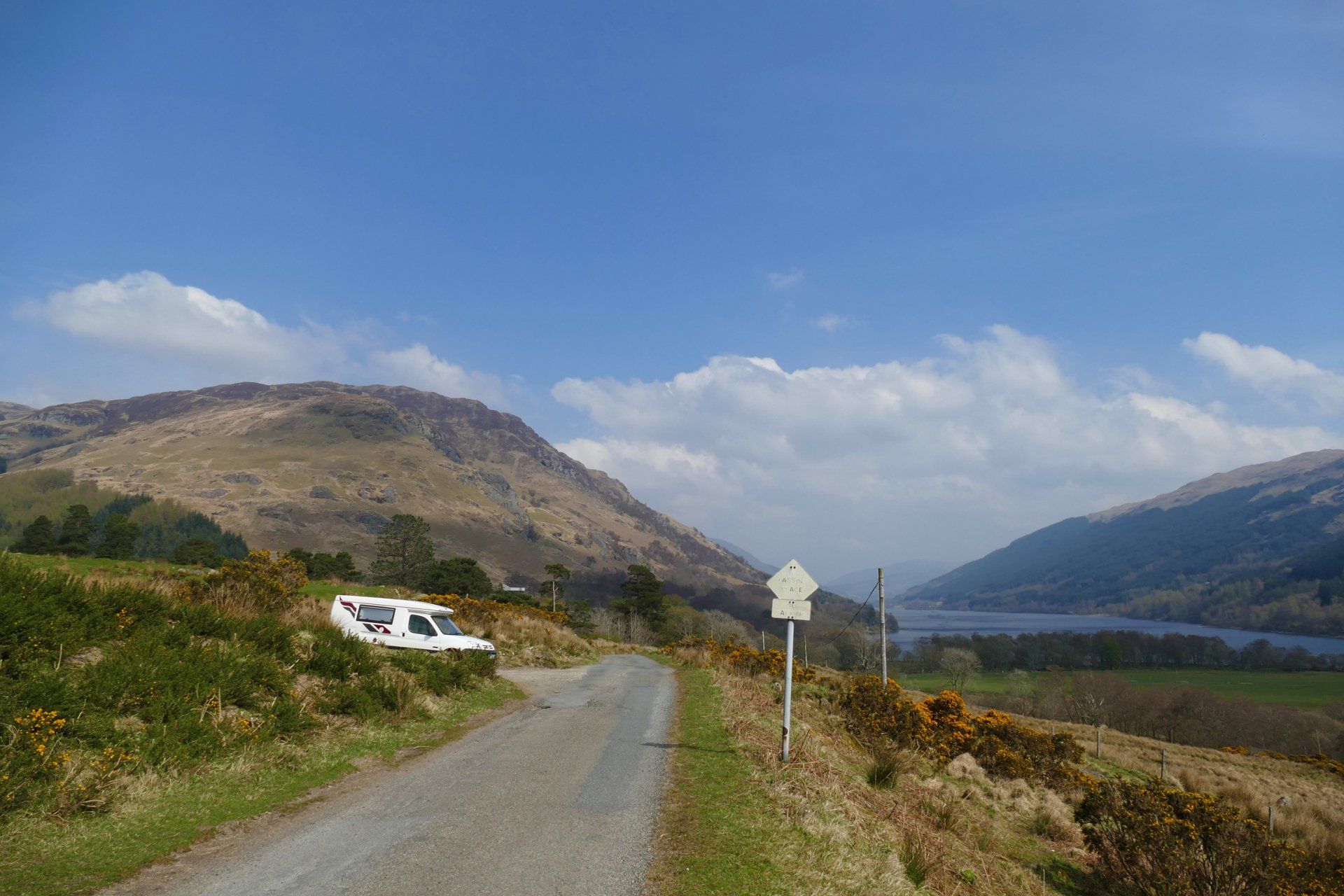 campervan Balnaquhidder Glen Caroline Mills