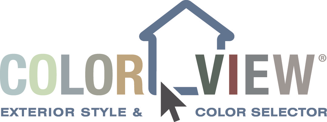 Color View logo with a house roof outline and the words “EXTERIOR STYLE & COLOR SELECTOR”