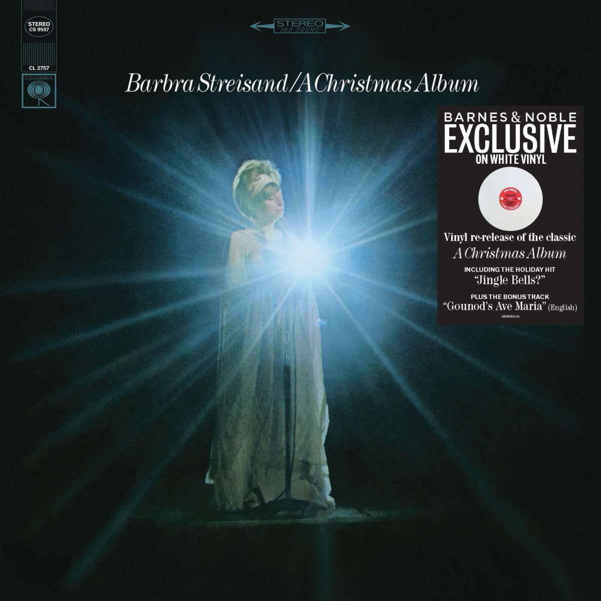 Barnes & Noble white vinyl exclusive of A CHRISTMAS ALBUM.