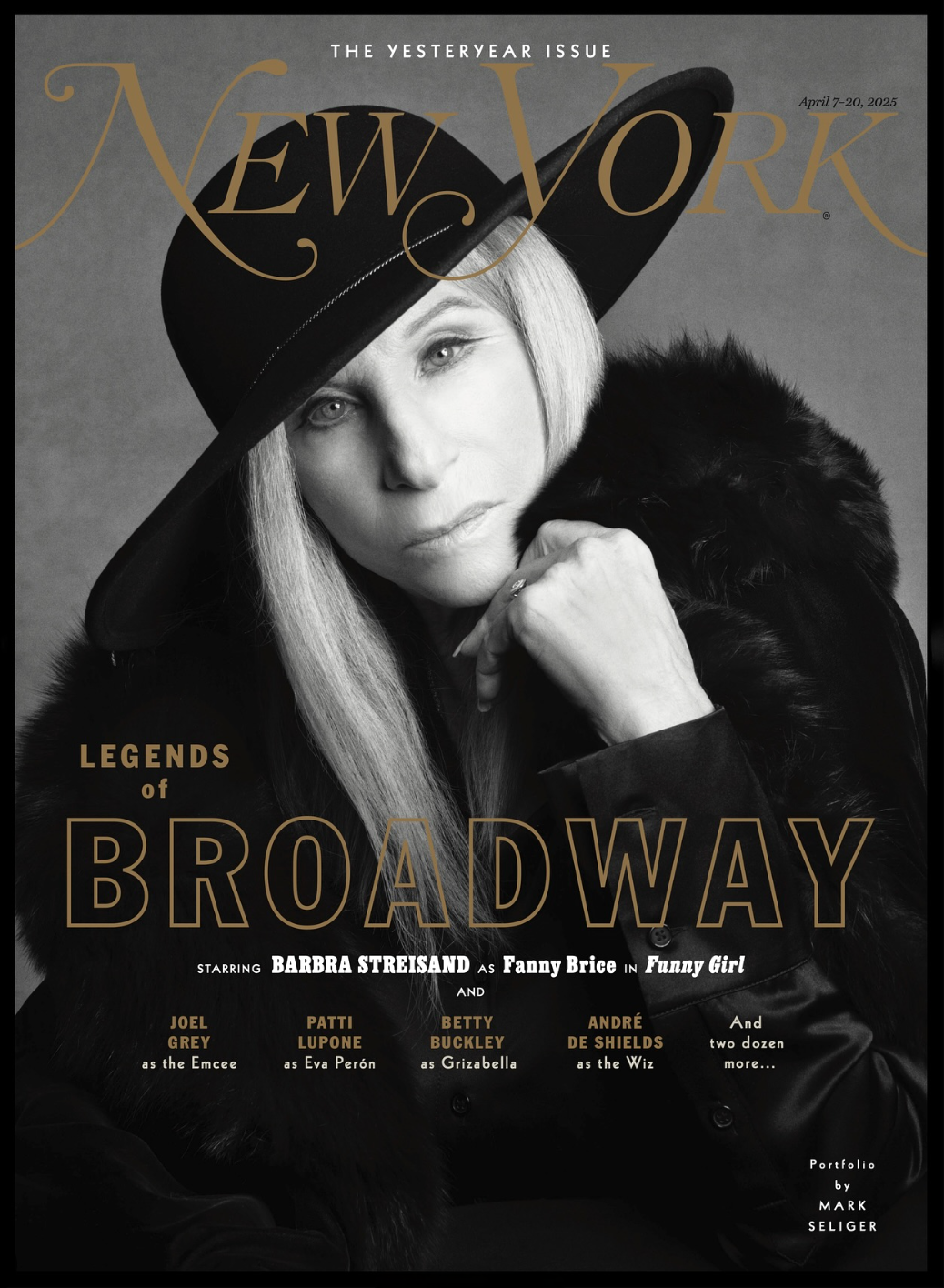 Barbra Streisand on the cover of New York Magazine, 2025