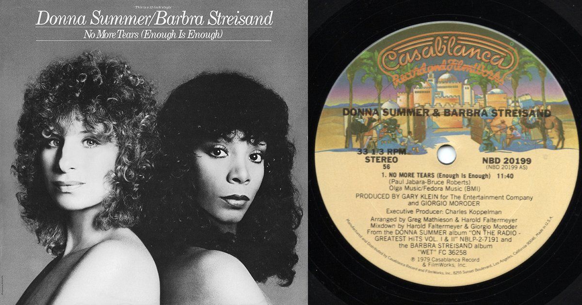 Barbra Archives | Singles | 12-Inch Donna Summer Enough is Enough Duet