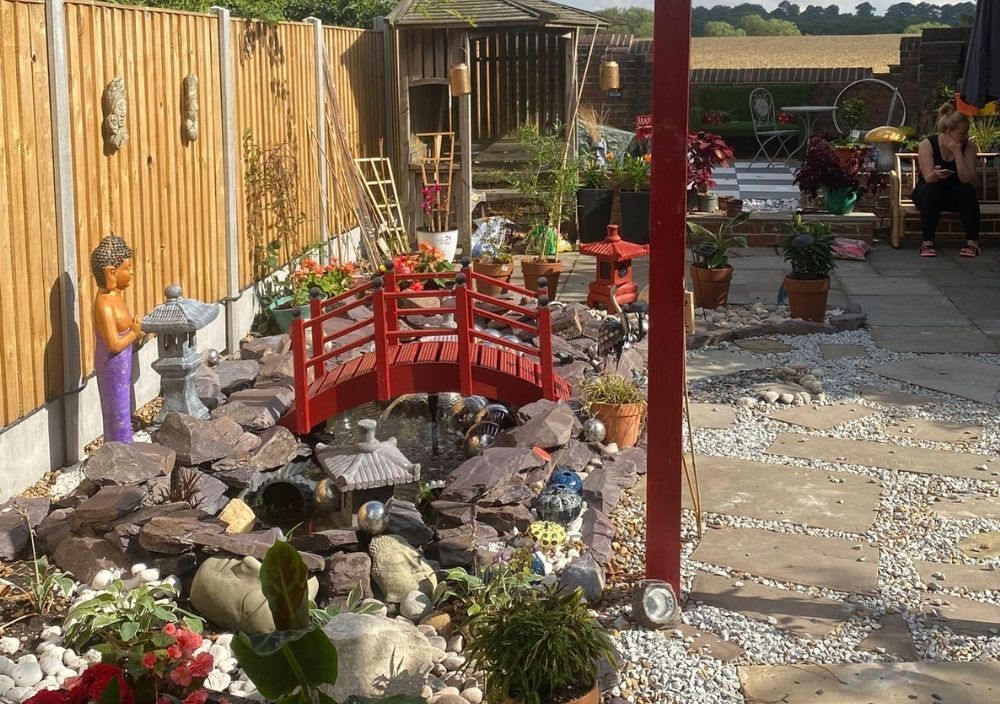 Paving and patio areas for a Japanese Garden in Leeds