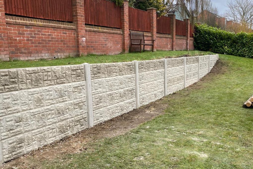 gravel board retaining wall