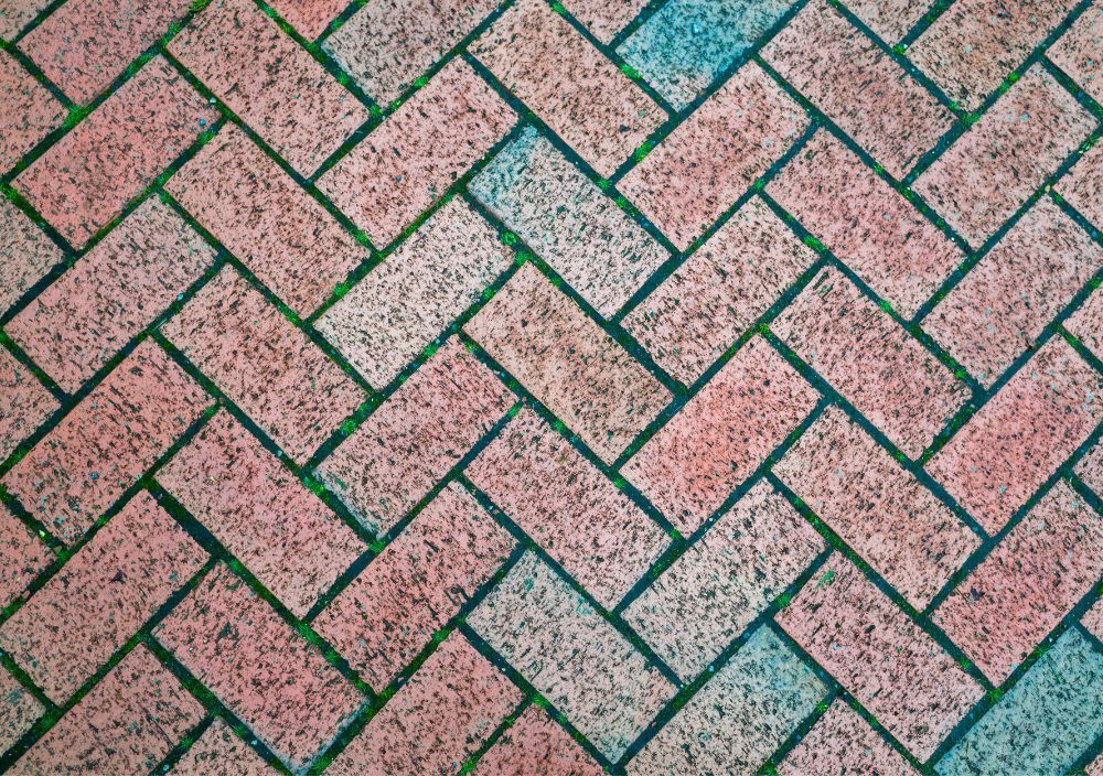Paving Leeds - herringbone block paving laid