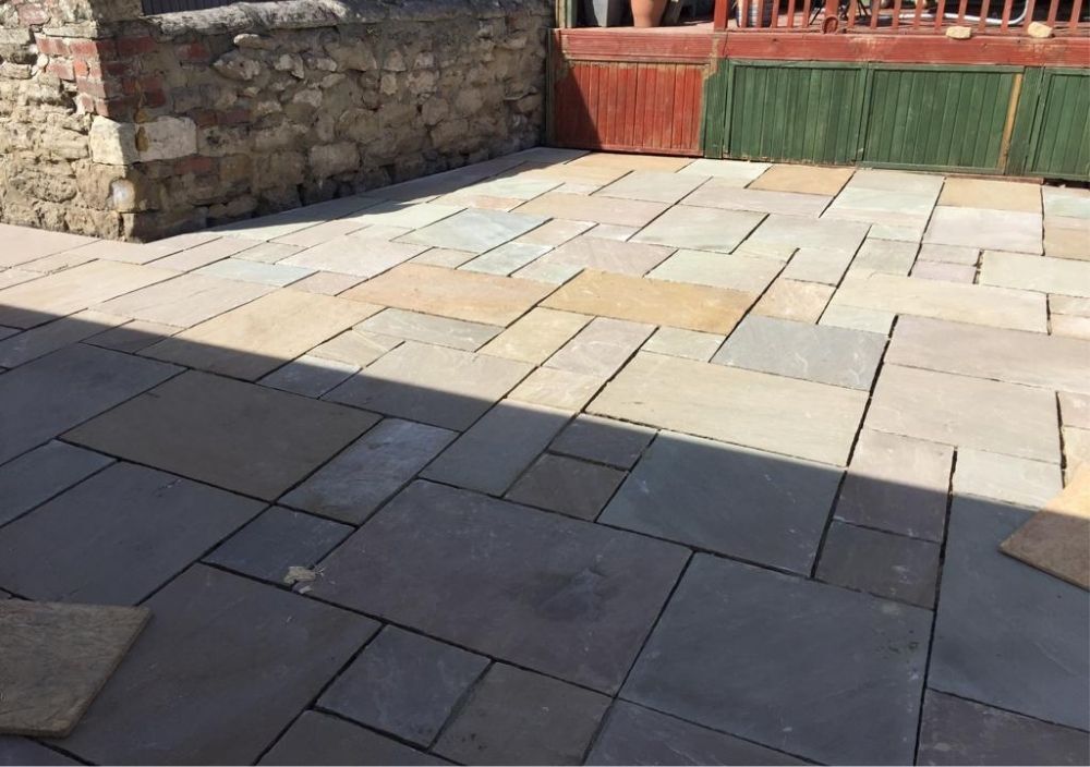 Natural stone paving job in Headingley, Leeds
