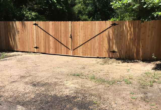 wooden gate
