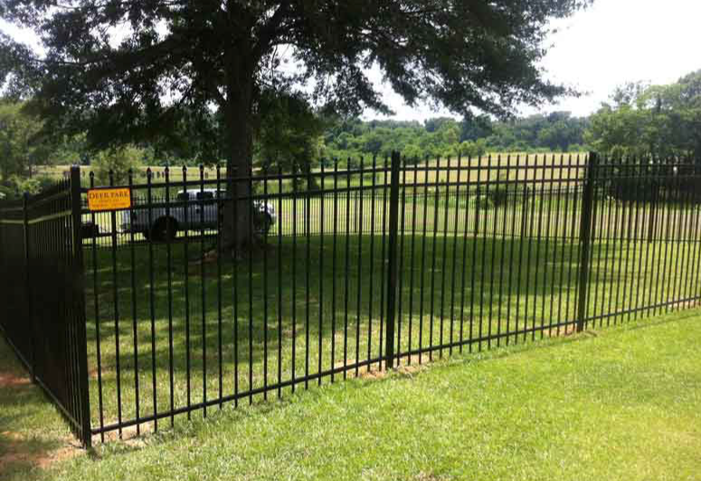 wrought iron fence