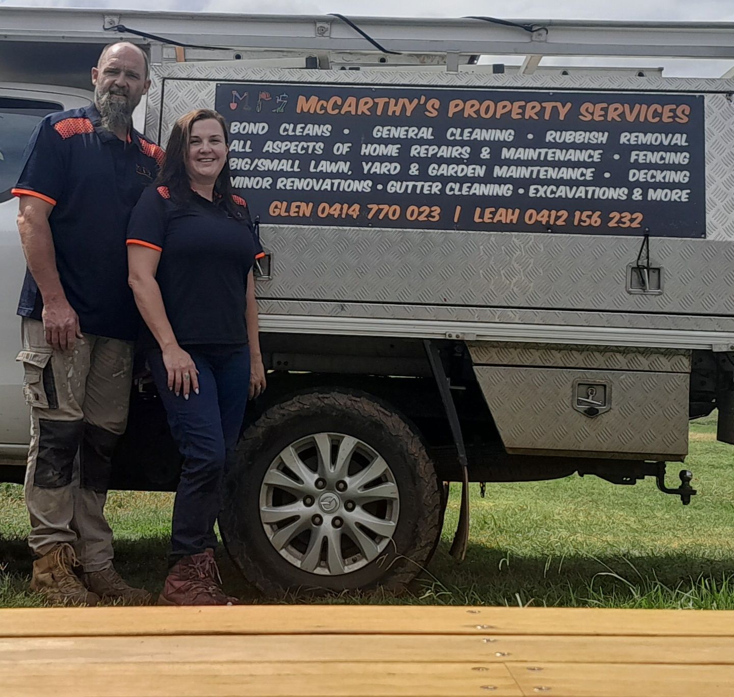 Wooden Deck Being Built  — McCarthys Property Services in Glenugie, NSW