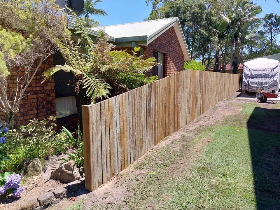 Newly Build Wooden Fence  — McCarthys Property Services in Glenugie, NSW