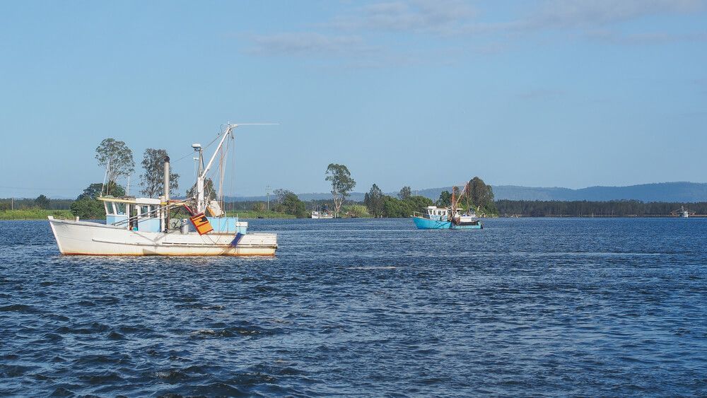 A Boat Is Floating On Top Of A Large Body Of Water — McCarthys Property Services in Maclean, NSW