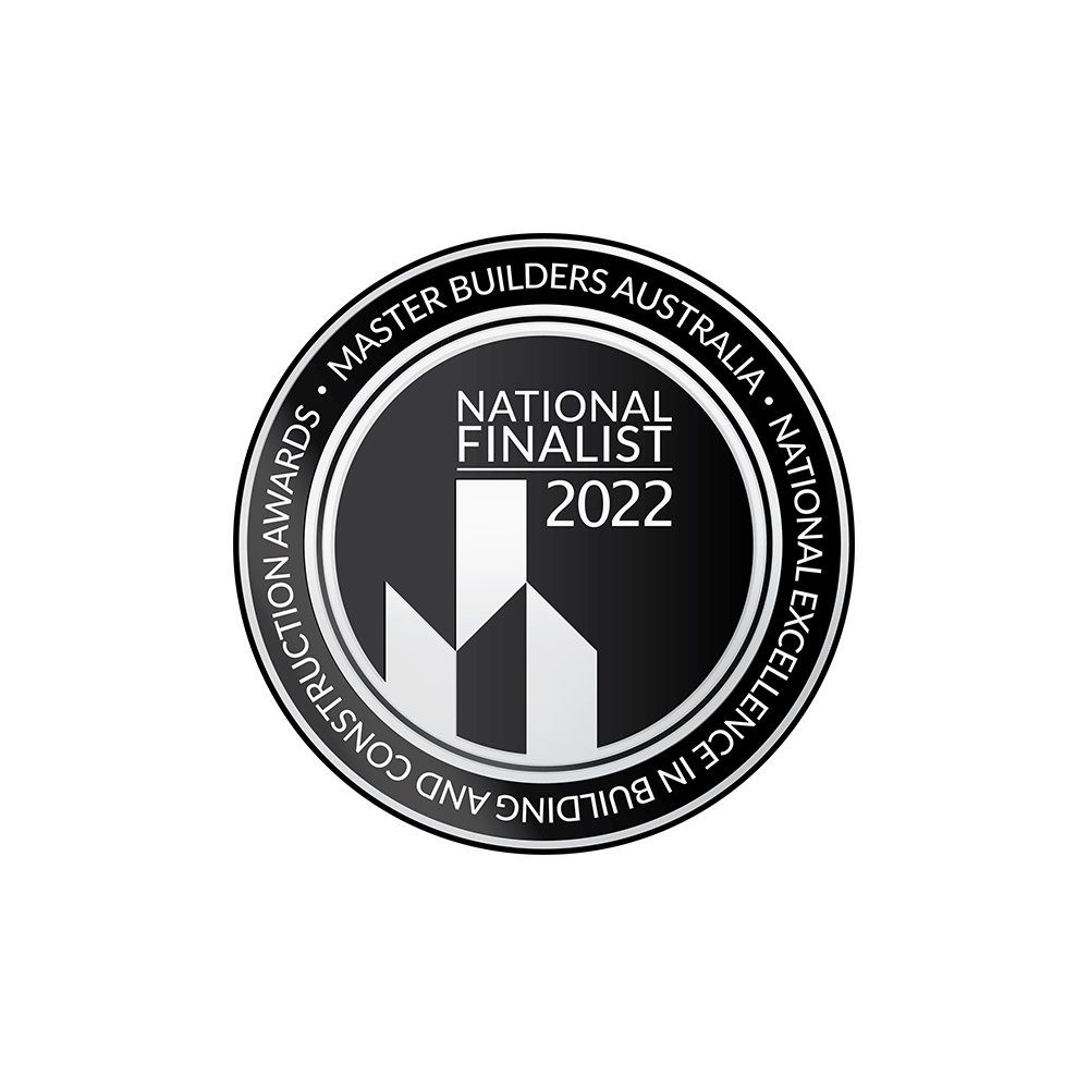 It is a national finalist for master builders australia.
