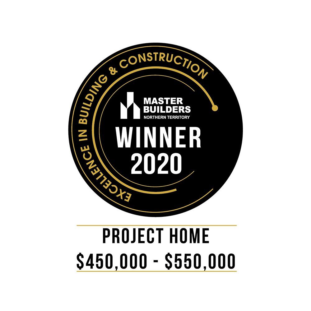 A winner of the master builders excellence in building and construction award for a project home worth $ 450,000 - $ 550,000.