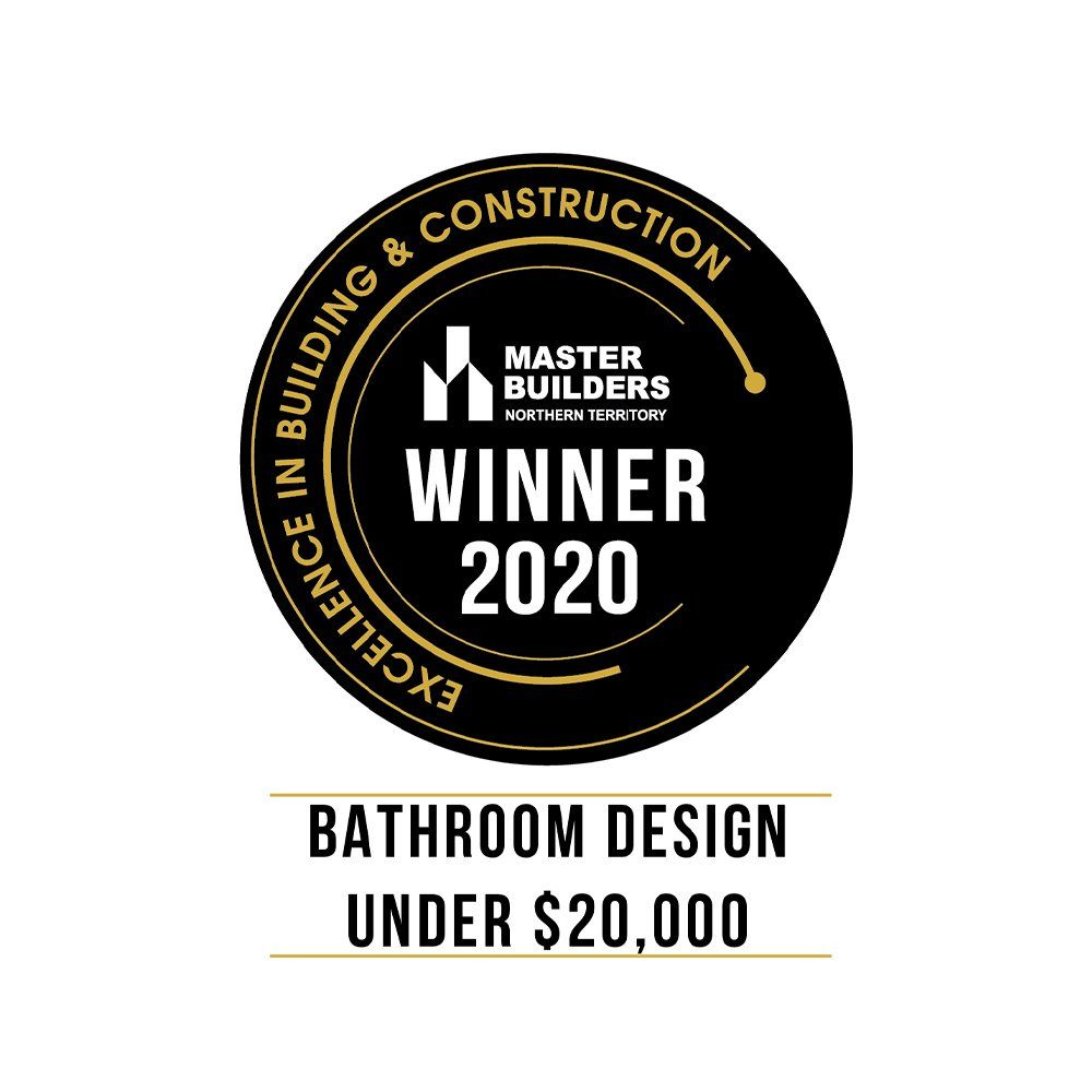 Master builders has won a bathroom design award under $ 20,000.