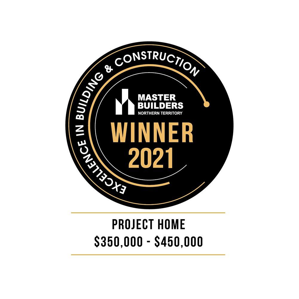 A master builders award for excellence in building and construction for a project home.
