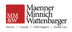 Logo for Maenner, Minnich & Wattenbarger law firm in red and black with a square and text below.