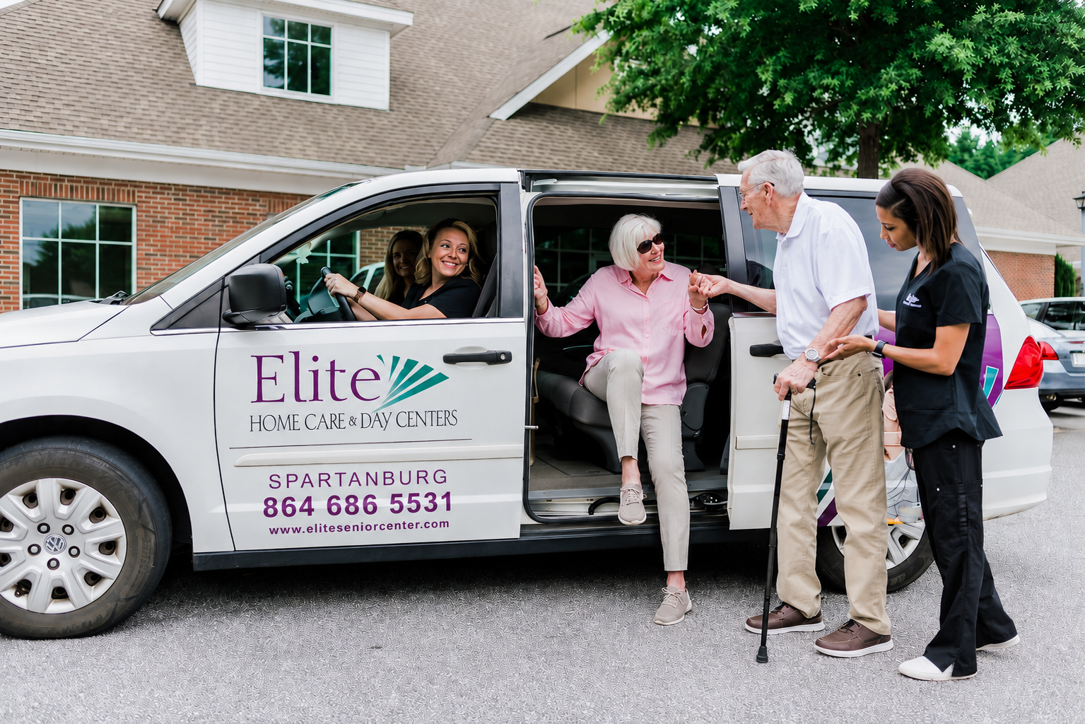 Elite Home Care accessible transportation vehicle in Spartanburg