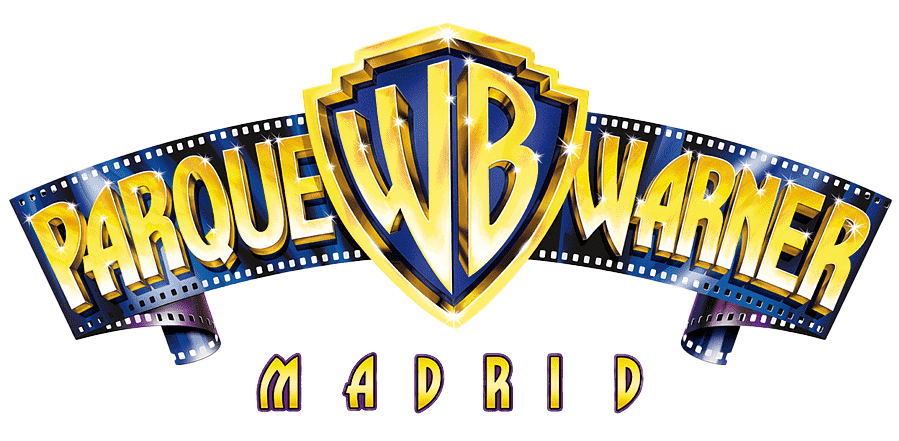 The logo for parque wb warner madrid is on a white background.