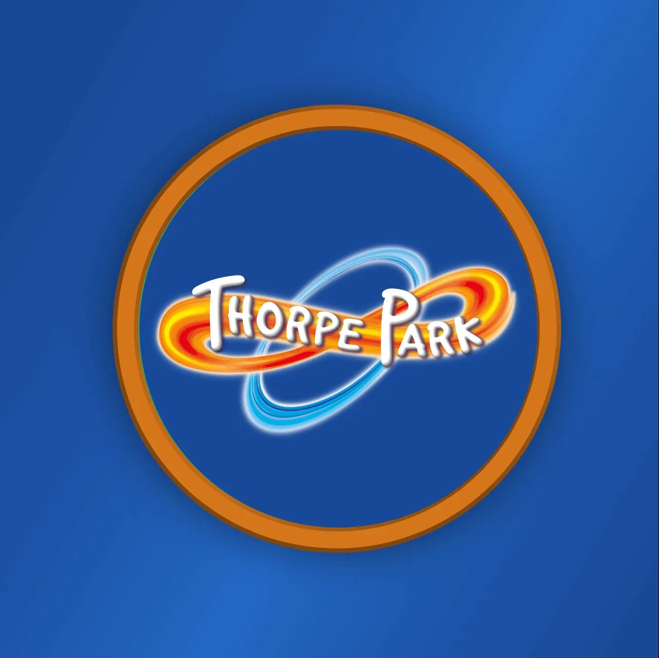 The logo for Thorpe Park, Surrey