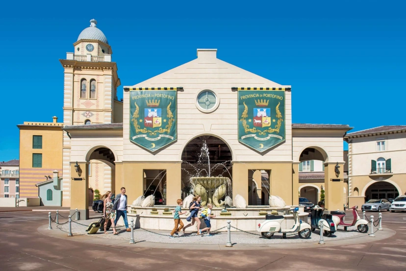 Universal’s Loews Portofino Bay Hotel Front