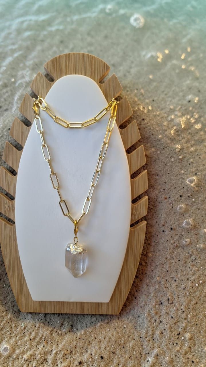 Collar Golden Cuarzo de Luz