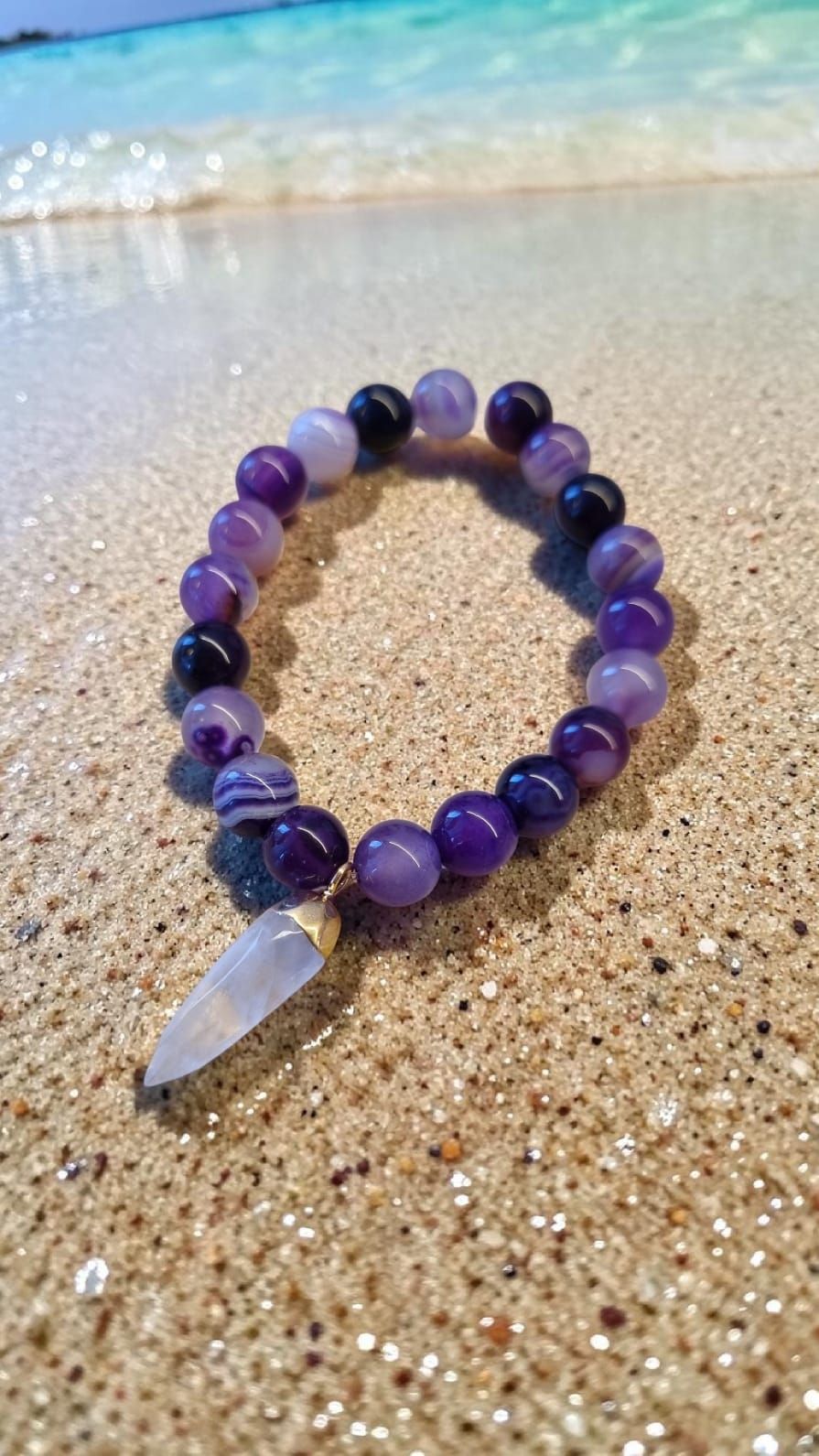 Ágata morada cristal