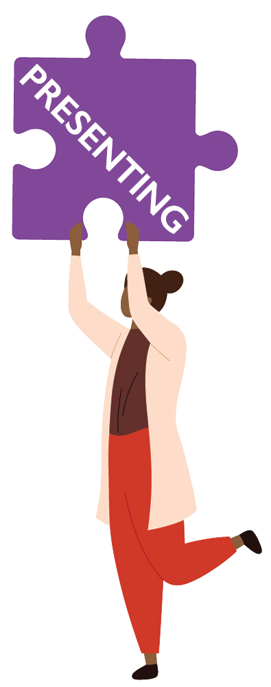Person holding puzzle piece