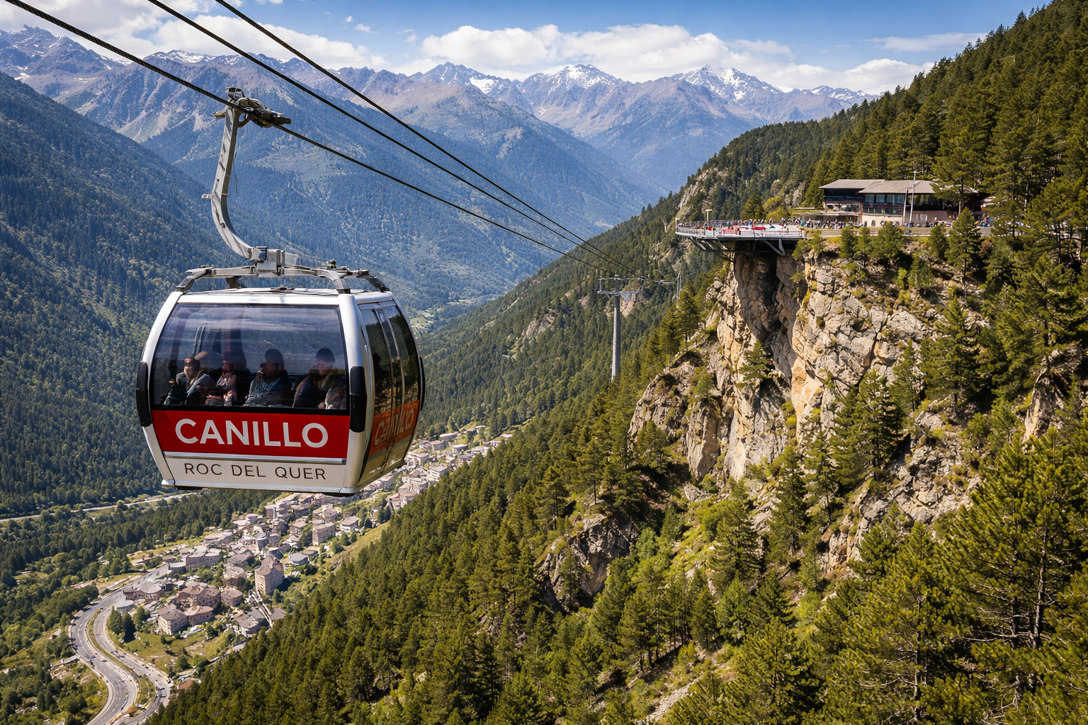 Nuevo teleférico panorámico de Canillo Teleférico panorámico de Canillo al Roc de Que