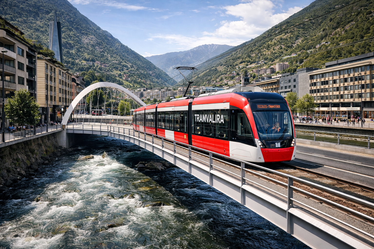 El futuro Tramvalira de Andorra Tranvia de Andorra Tramvalira