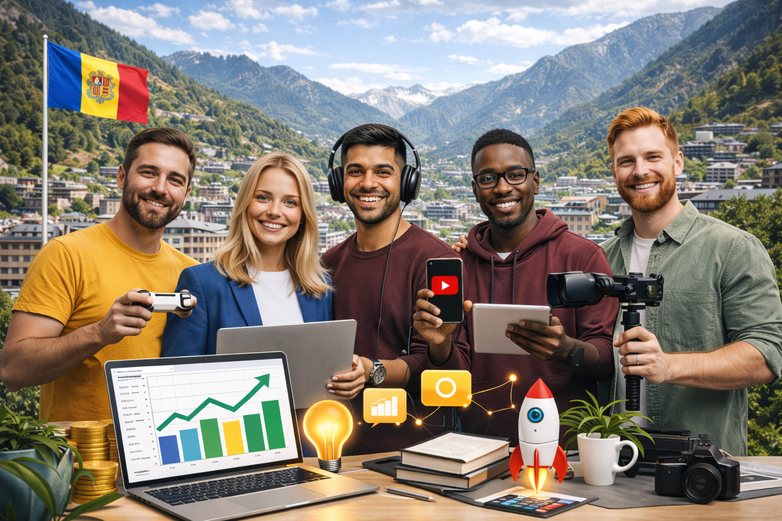 Creadores de contenido en Andorra