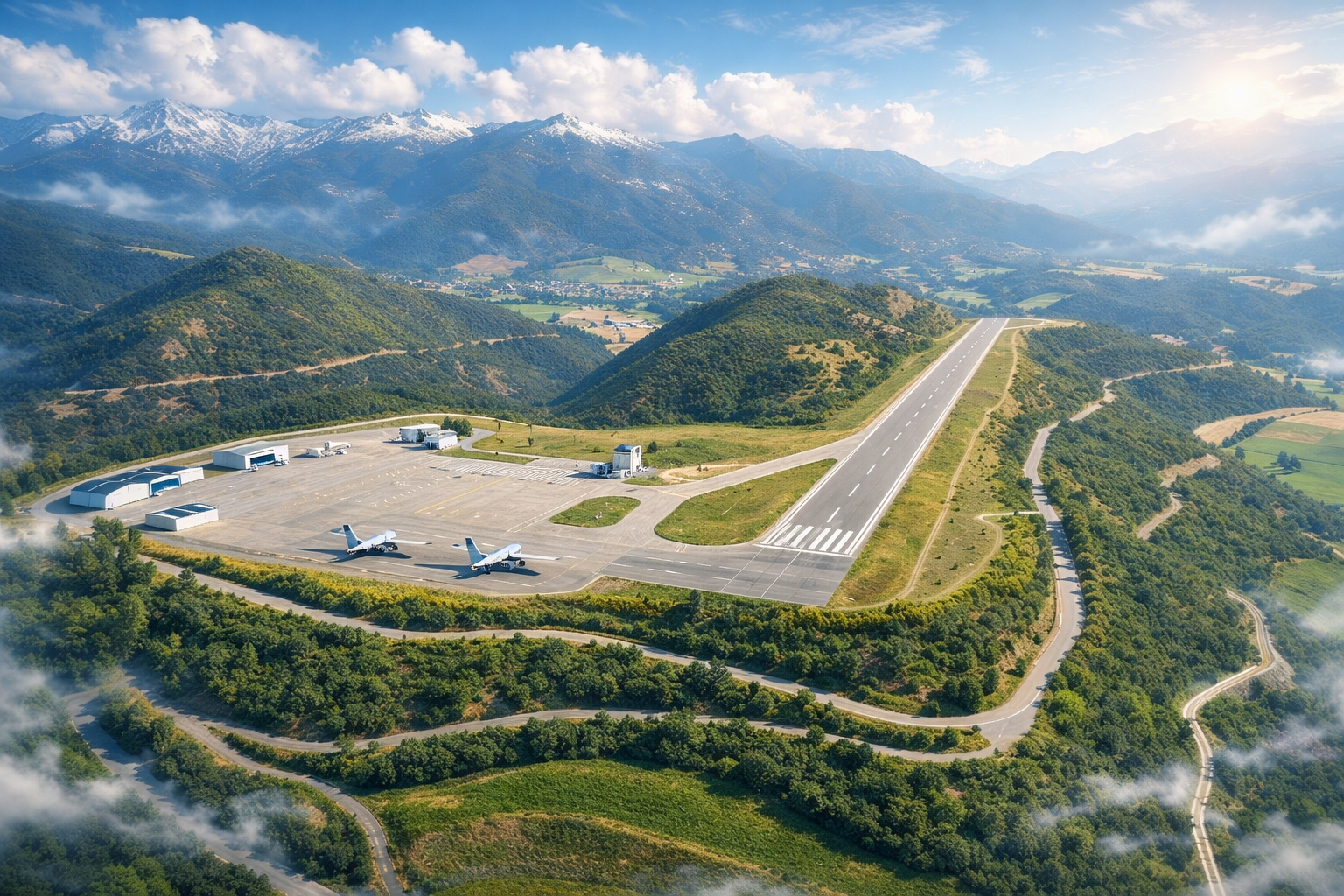 Aeropuerto Andorra la Seu d'Urgell en el Pirineo Aeroport Andorra la Seu d'Urgell