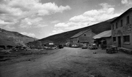 Foto antigua del Pas de la Casa en Andorra.