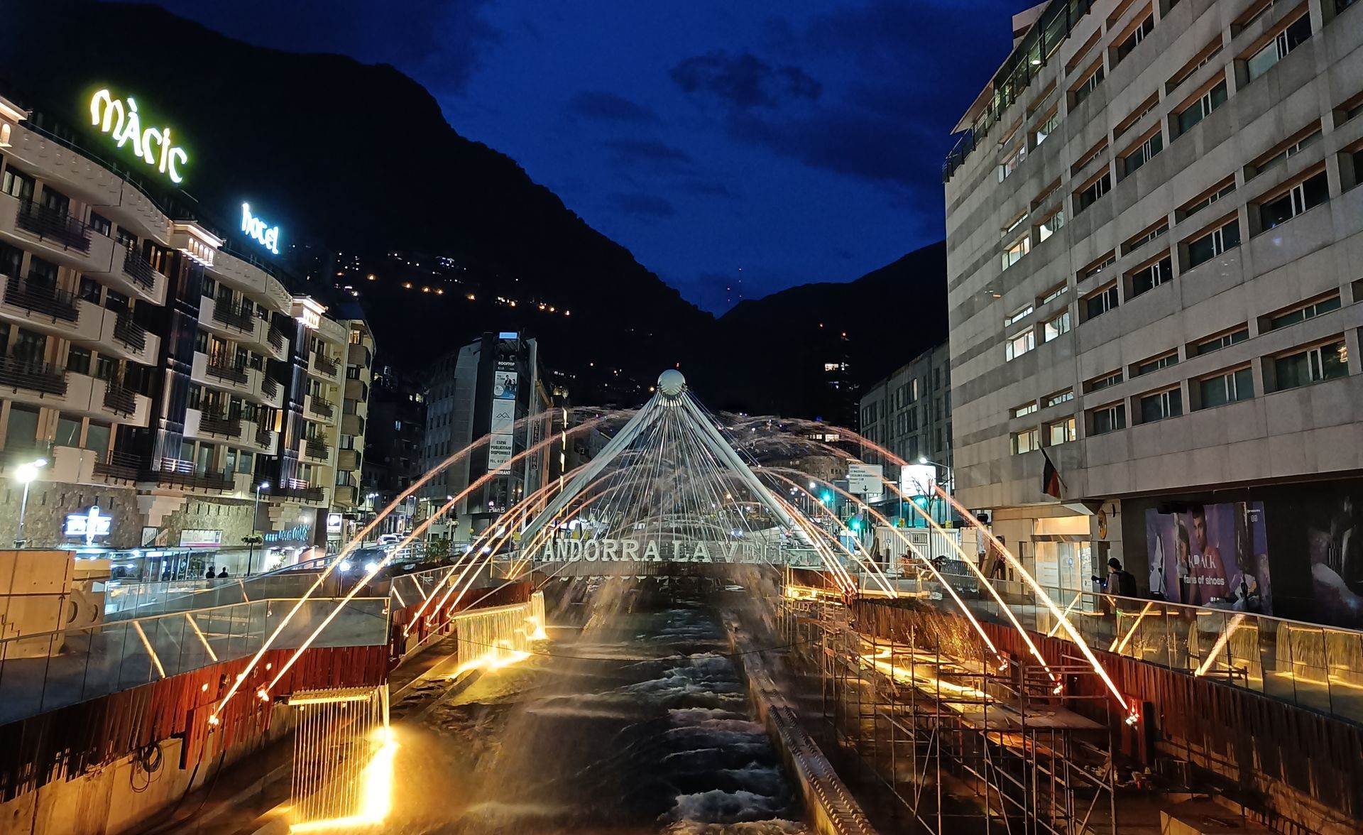 Música y agua en Andorra Fuestes de Andorra