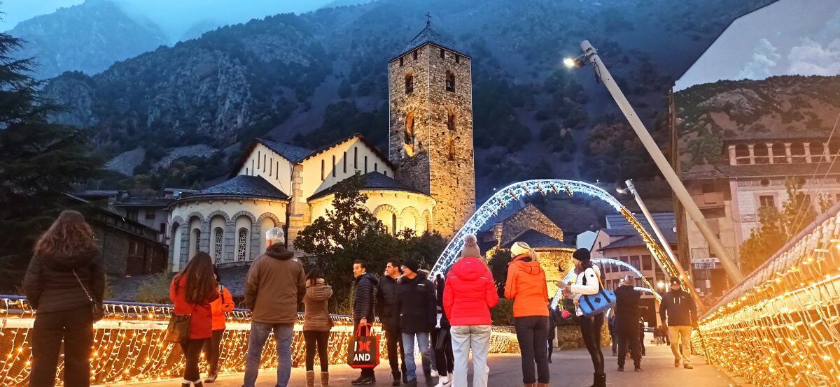 Iglesia de Sant Esteve en Navidad