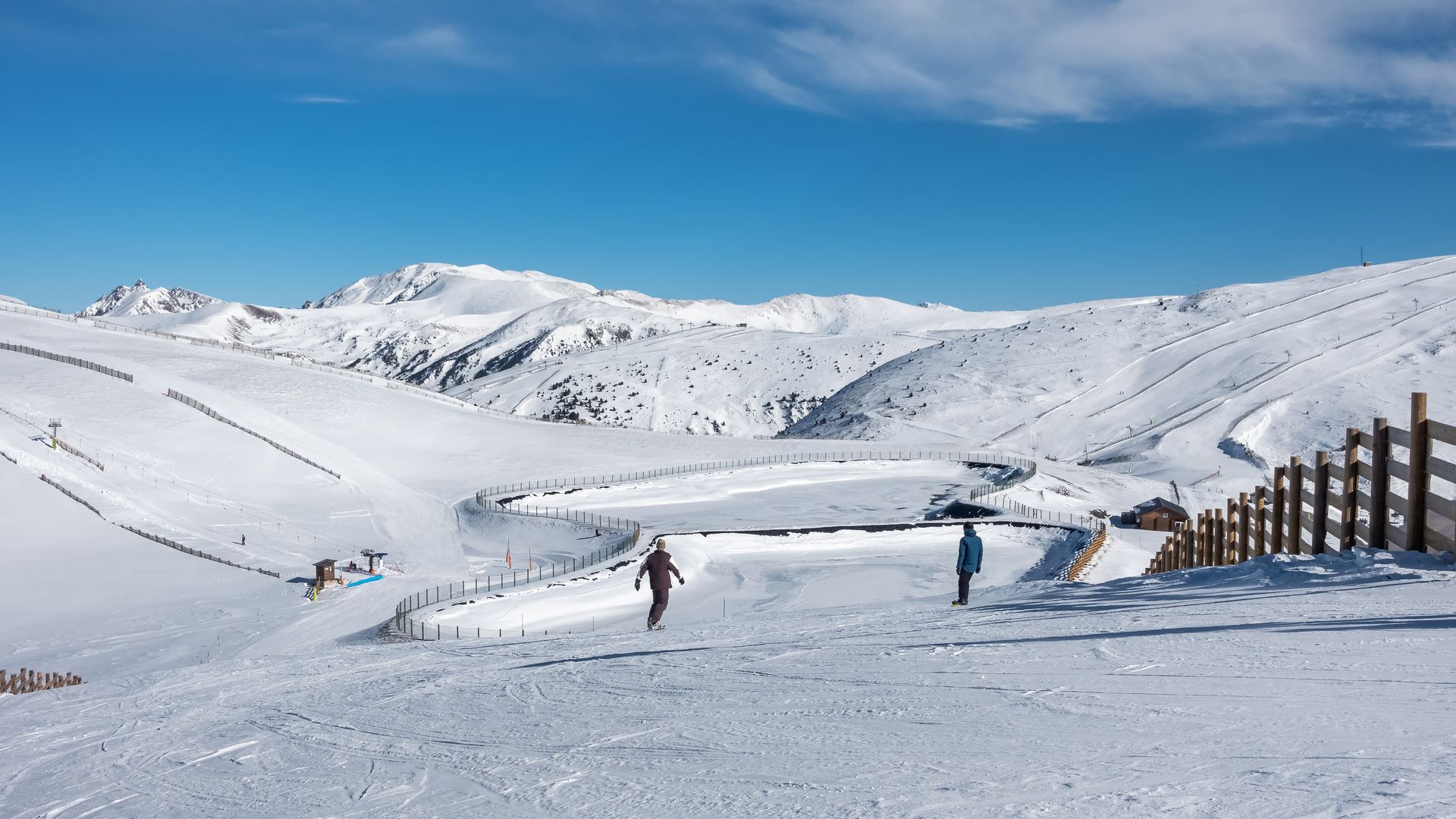 Esquí en Andorra Vista panoramica desde una pista de esqui de Andorra