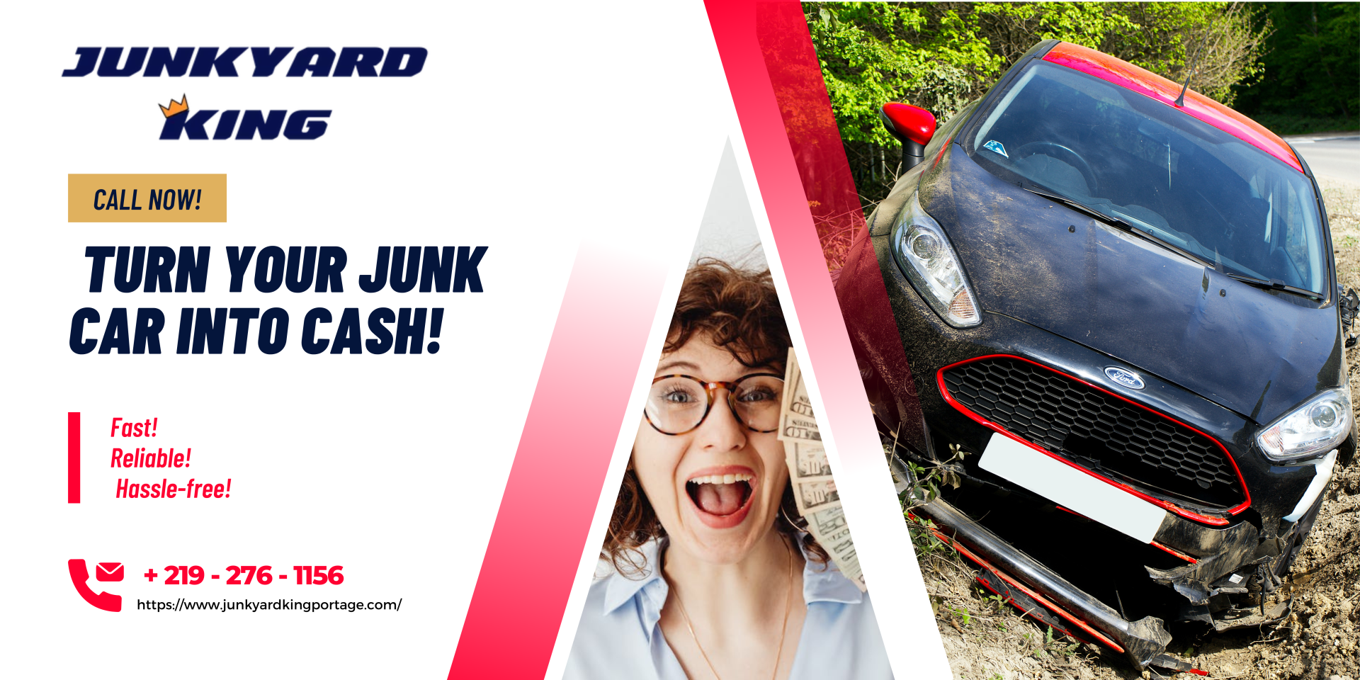 Junkyard King - Cash for Junk Cars, located in Portage, IN, is your top choice for towing away your unwanted cars. You will receive professional, courteous customer service starting with your initial contact with us and continuing throughout the entire process.