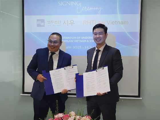 時雨與RHTLaw Vietnam於2025年6月在胡志明市簽署合作備忘錄