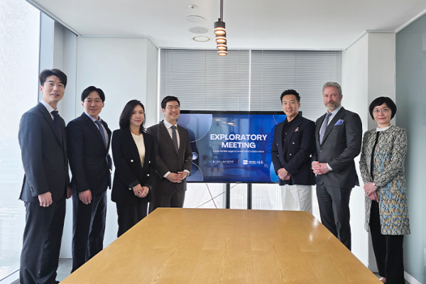 時雨與Jia Law Group於2026年3月27日在首爾交流後合影