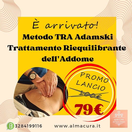 Anteprima Promo Valida solo in Ottobre 2026. Trattamento esclusivo con Manipolazione dell'addome secondo il metodo originale del Naturopata Frank Laporte Adamski (trovi i dettagli nella sezione dedicata)