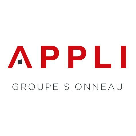 Logo rouge « APPLI » avec un petit carré noir ; texte « GROUPE SIONNEAU » en dessous.