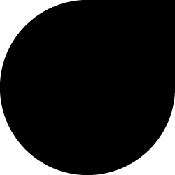 Black filled circle on a white background.