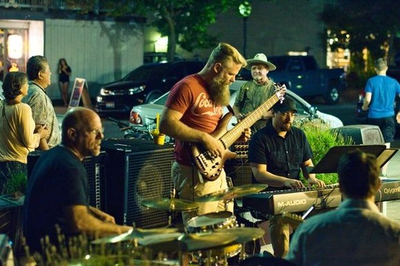 band playing together