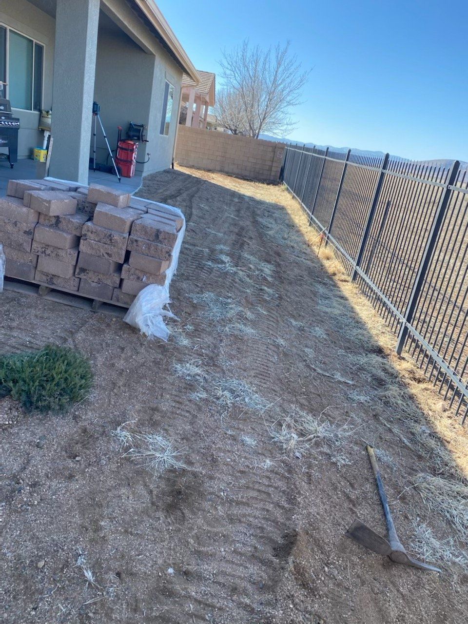 Before Backyard Landscaping — Prescott, AZ — Jonny's Tree & Landscaping Co., LLC