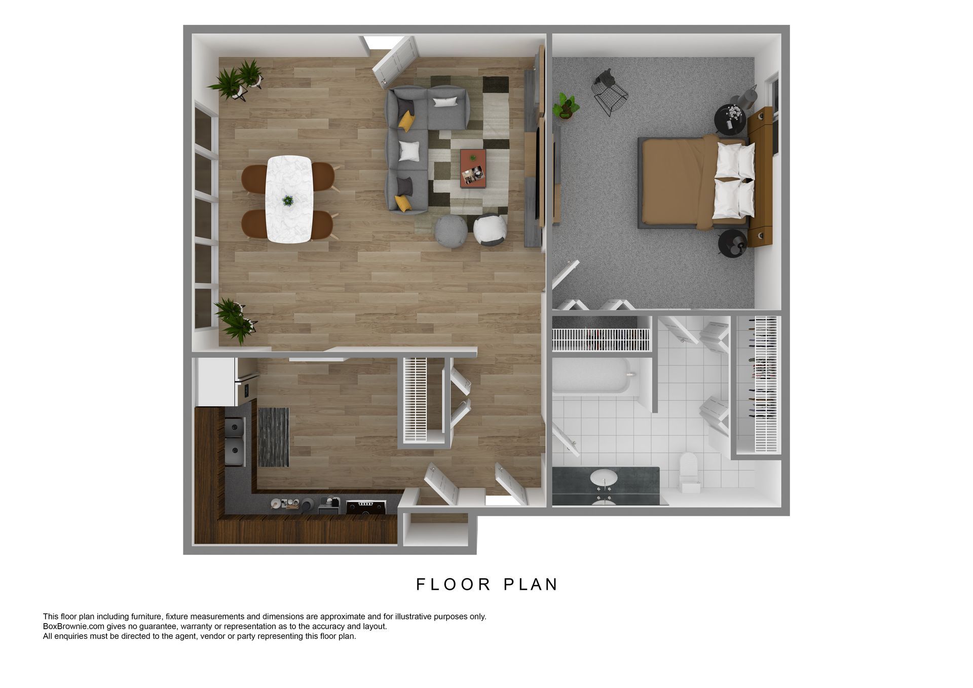  floor plan  1bed 1 bath