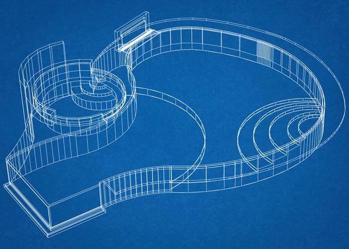 draft drawing of pool concept
