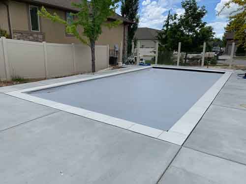 pool with cover